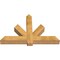 Ekena Millwork Kennewick Rough Sawn Timber Gable Bracket, Western Red Cedar, 60"W x 40"H x 6"D x 6"F, 16/12 Pitch GBW060X40X0606KEN00RWR - alternate 5